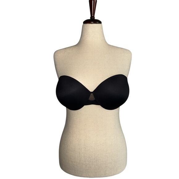 Maidenform black multi-way black padded underwire strapless bra size 40C EUC - Picture 2 of 7